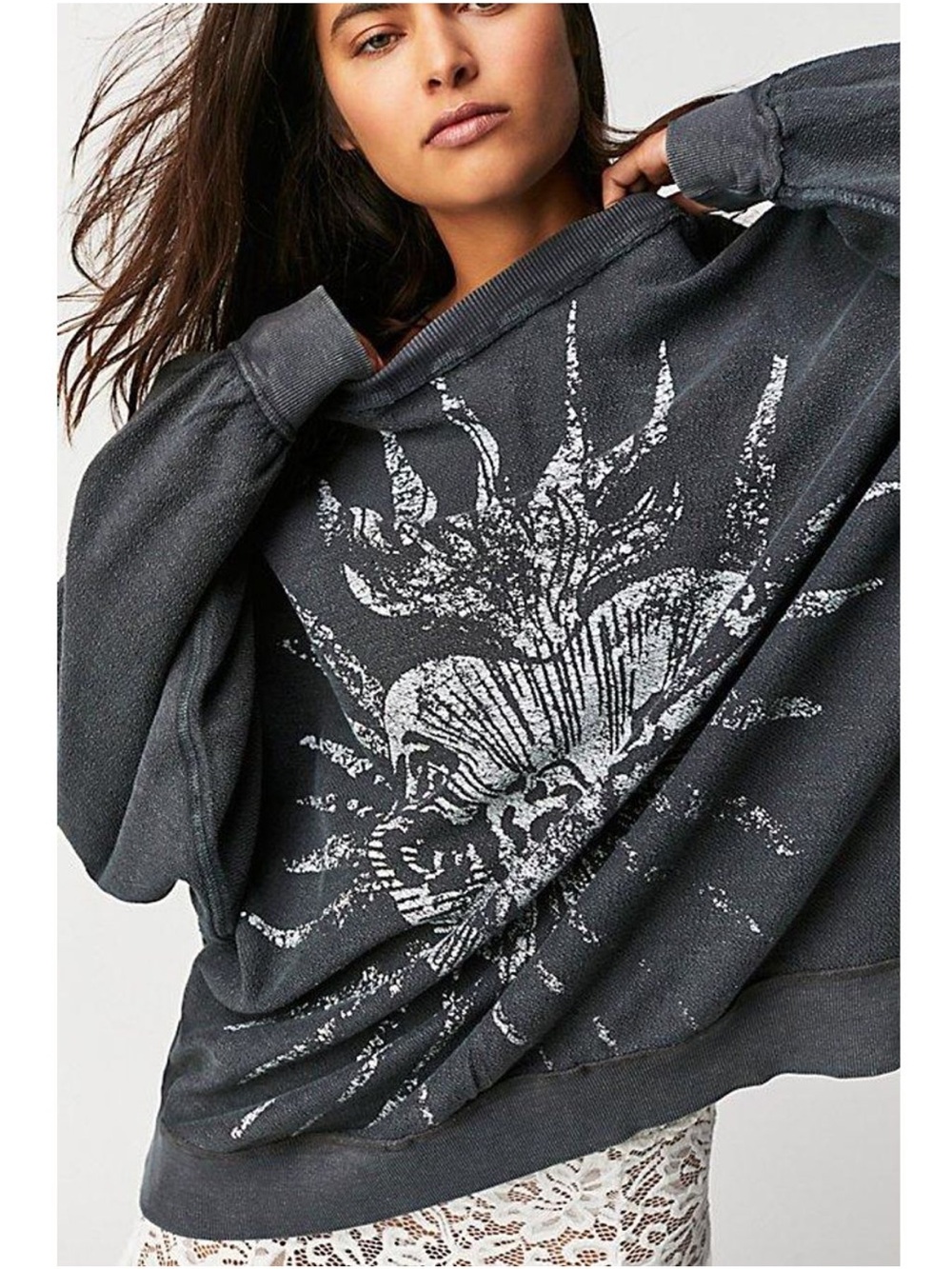 Free People We the Free Juliet Pullover in Black